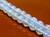 Picture of 10x10 mm, round, gemstone beads, opalite or opal quartz, faceted
