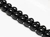 Picture of 10x10 mm, round, gemstone beads, tourmaline, black, natural