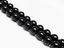 Picture of 8x8 mm, round, gemstone beads, tourmaline, black, natural