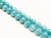 Picture of 10x10 mm, round, gemstone beads, sponge quartz, sinbad blue