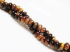 Picture of 4x6 mm, rondelle, gemstone beads, tiger eye, golden-brown, natural, A-grade