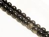 Picture of 8x8 mm, round, gemstone beads, obsidian, golden sheen, natural