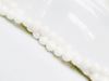 Picture of 6x6 mm, round, organic gemstone beads, pearl shell, white, A-grade