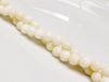 Image de 6x6 mm, perles rondes, pierres gemmes organiques, corail, blanc naturel