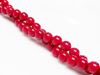 Image de 6x6 mm, perles rondes, pierres gemmes organiques, corail, rouge 