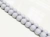 Picture of 8x8 mm, round, organic beads, shell pearl, grey, frosted