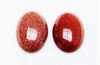 Picture of 13x18 mm, oval, gemstone cabochons, goldstone, red
