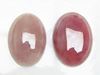 Image de 13x18 mm, ovale, cabochons de pierres gemmes, quartz rubis, naturel