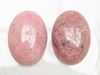 Picture of 13x18 mm, oval, gemstone cabochons, rhodonite, natural