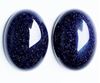Picture of 18x25 mm, oval, gemstone cabochons, goldstone, night blue