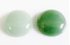 Image de 20x20 mm, rond, cabochons de pierres gemmes, aventurine, verte, naturelle