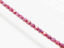 Picture of 4x4 mm, Czech faceted round beads, chalk white, opaque, lavender pink luster