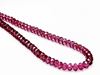 Picture of 3x5 mm, Czech faceted rondelle beads, amethyst purple, transparent