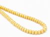 Image de 3x5 mm, perles à facettes tchèques rondelles, beiges, opaques