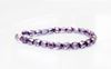 Picture of 4x4 mm, Czech faceted round beads, transparent, alexandrite purple luster