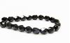 Picture of 6x6 mm, Czech faceted round beads, black, opaque