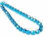 Picture of 6x6 mm, Czech faceted round beads, deep sky blue, transparent