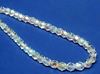 Picture of 6x6 mm, Czech faceted round beads, crystal, transparent, AB