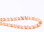 Image de 6x6 mm, perles à facettes tchèques rondes, rose pâle, transparent