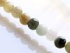 Image de 5-6 mm, perles rondes, pierres gemmes, mélange de jade et de labradorite, naturel, taillé à la main