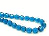 Picture of 8x8 mm, Czech faceted round beads, deep sky blue, transparent