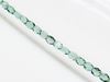 Picture of 6x6 mm, Czech two-way cut beads, blue celadon green, transparent