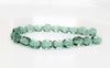 Picture of 6x6 mm, Czech two-way cut beads, blue celadon green, transparent