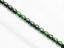 Picture of 4x4 mm, round, Czech druk beads, light emerald green, transparent, silvery purple luster