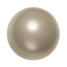 Afbeeldingen van 10x10 mm, ronde Swarovski® kristal kralen, pareleffect, platina zilverachtig wit