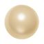 Afbeeldingen van 6x6 mm, ronde Swarovski® kristal kralen, pareleffect, licht gouden kleur