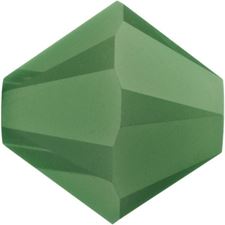 Afbeelding van 4 mm, Xilion bicone Swarovski® kristal kralen,  paleis opaal groen
