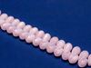 Image de 6x9 mm, perles de verre pressé tchèque, gouttes, rose opale, translucide