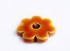 Picture of 3.4x3.4 cm, pendant, Greek ceramic daisy, honey yellow enamel