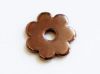 Picture of 3.4x3.4 cm, pendant, Greek ceramic daisy, bronze brown enamel