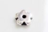 Picture of 1.6x1.6 cm, pendant, Greek ceramic daisy-flower, antique silver-metalized