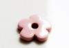 Picture of 2.5x2.5 cm, pendant, Greek ceramic daisy, antique pink enamel