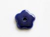 Picture of 1.9x1.9 cm, pendant, Greek ceramic daisy, navy blue enamel