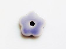 Picture of 1.9x1.9 cm, pendant, Greek ceramic daisy, light grey enamel, blue shine