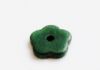 Picture of 1.9x1.9 cm, pendant, Greek ceramic daisy, metallic green, matte