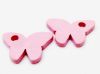 Picture of 3,5x2,35 cm, Greek ceramic butterfly pendant, rosewater pink or innocent pink, matte