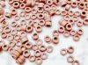 Picture of 2x3.5 mm, Greek ceramic, tiny tube beads, Sienna pink, matte, 10 gr.