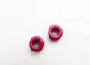 Picture of 4x6 mm, Greek ceramic tube beads, burgundy red, matte, 50 pieces
