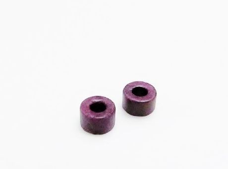 Afbeeldingen van 4x6 mm, Griekse keramische buisjes kralen, aubergine paars, mat, 50 stuks