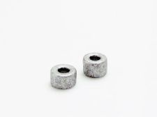 Picture of 4x6 mm, Greek ceramic tube beads, silver color, matte, 50 pieces