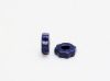 Picture of 4x7 mm, Greek Ceramic, Gear-Shaped Spacer Beads, navy blue, matte, 50 pieces