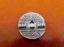 Image de 21x21 mm, type bouton, perles en Zamak, argentées, texturées