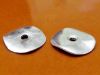 Picture of 23x21 mm, cornflake disk, Zamak beads, silver-plated, 2 pieces