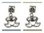 Picture of 4x6 mm, tube beads and charm, alloy, silver-plated, soul-mates, 2 pieces