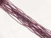 Picture of Czech seed beads, size 11/0, pre-strung, light amethyst purple, AB