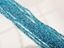 Afbeeldingen van Tsjechische rocailles, maat 11/0, voor-geregen, licht aqua blauw, zilver gevoerd